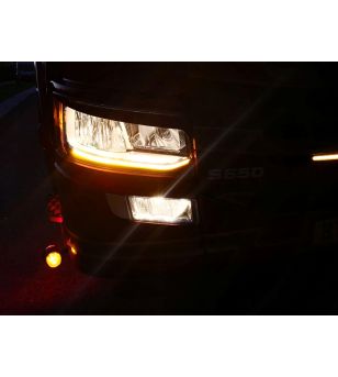 Dagsljus - Matronics - HLstrip - Warm white - 24V - Set - Scania - L/P/G/R/S-series - LED-strålkastare - 2016+