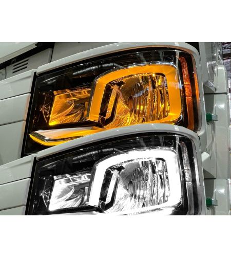 Dagrijverlichting - Matronics - HLstrip - Dual Color - Amber/Xenon wit - 24V - Set - Scania - L/P/G/R/S-series - LED koplampen -