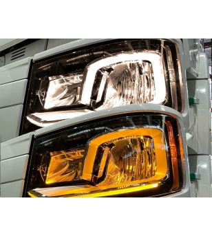 Dagrijverlichting - Matronics - HLstrip - Dual Color - Amber/Warm wit - 24V - Set - Scania - L/P/G/R/S-series - LED koplampen - 