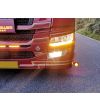 Dagsljus - Matronics - HLstrip - Tvåfärgad / Stroboskop - Bärnsten/Warm white - 24V - Set - Scania - L/P/G/R/S-series - LED-strå