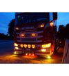 Daytime running lights - Matronics - HLstrip - Dual Color / Strobe - Amber/Warm white - 24V - Set - Scania - L/P/G/R/S-series -