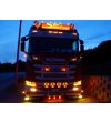 Daytime running lights - Matronics - HLstrip - Dual Color / Strobe - Amber/Xenon white - 24V - Set - Scania - L/P/G/R/S-series -