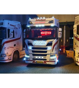Logobelysning - Matronics - Scania - Vit/Bärnsten/Röd/Grön/Blå - 24V - Set - Scania - L/R/S - 2016+