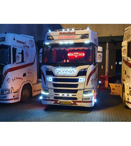 Logo lighting - Matronics - Scania - White/Amber/Red/Green/Blue - 24V - Set - Scania - L/R/S - 2016+
