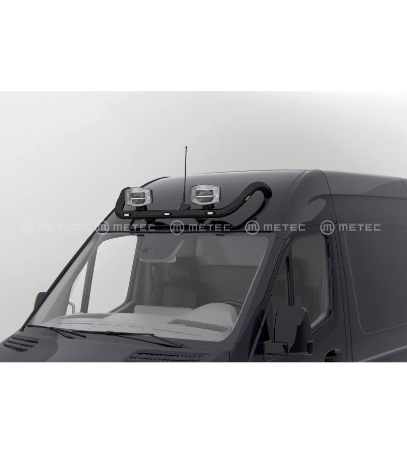 Roof bar - Metec - Top-S - 2 clamps - Prewired - Black matte - LED - Volkswagen - Crafter - H2-H3 - 2017+ Roof bar - Metec - Top-S - 2 clamps - Prewired - Black matte - LED - Volkswagen - Crafter - H2-H3 - 2017+