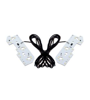 Daytime running lights - Matronics - DRL Position light in fog lamp - Dual Color / Strobe - White/Amber - 24V - Set - Scania - L