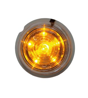 Markeringsljus - Strands - Dark Knight Viking - Runt - 3" - 7.8cm - Klar - Amber - 12V-30V