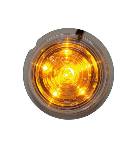 Markeringsljus - Strands - Dark Knight Viking - Runt - 3" - 7.8cm - Klar - Amber - 12V-30V