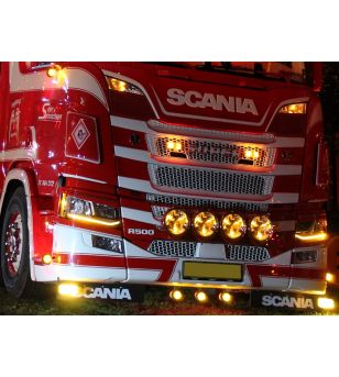 Daytime running lights - Talmu - Danish lamp - 5.6" - 14.3cm - Yellow - 12V-24V