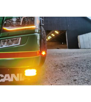 Daytime running lights - Talmu - Danish lamp - 5.6" - 14.3cm - Yellow - 12V-24V