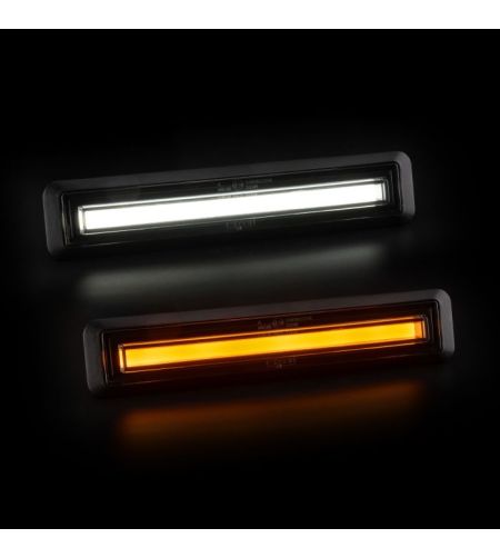 Markeringsljus - Ledson - Optoline NGR+ - 7.2" - 18.3cm - Vit/Bärnsten - 12V-24V 