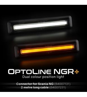 Marker Light - Ledson - Optoline NGR+ - 7.2" - 18.3cm - White/Amber - 12V-24V