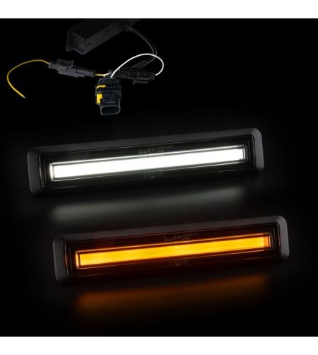 Markeringsljus - Ledson - Optoline NGR+ - 7.2" - 18.3cm - Vit/Bärnsten - 12V-24V - Scania - L/P/G/R/S-series - 2016+