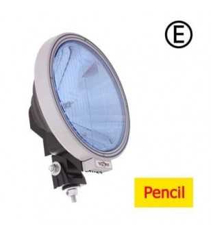 thumbnail image 2 of SIM 3227 9" Round Blue Lens Spotlight - 12V/24V For Truck, Lorry, 4x4 - Silver 2 of 5