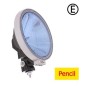 Extraljus - SIM - 3228 - 8.8" - 22.3cm - Blå - matt silver - Positionsljus - Spot Extraljus - SIM - 3228 - 8.8" - 22.3cm - Blå - matt silver - Positionsljus - Spot