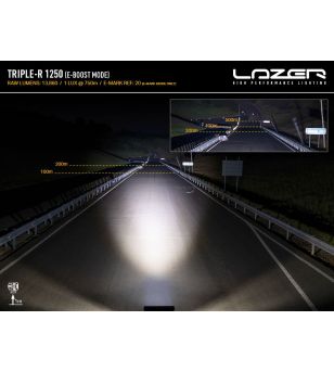 LED-ramp - Lazer - Triple-R 1250 - 23.2" - 59cm - Positionsljus Vit/Bärnsten - 16 blixtmönster - Driving -