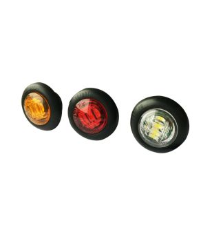 Markeringsljus - Ledson - 2.3" - 5.8cm - Bärnsten - 12V-24V 
