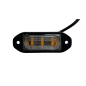 Flitser - 247 Lighting - Slimline 3-Led - 3.1" - 8cm - Helder - 10 flitspatronen - Amber - R65 - 12V-30V Flitser - 247 Lighting - Slimline 3-Led - 3.1" - 8cm - Helder - 10 flitspatronen - Amber - R65 - 12V-30V