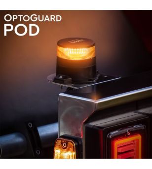Beacon - Ledson - Optoguard Pod - 2.6" - 6.6cm - Amber - 12 Flash patterns - Amber - R65 - 12V-24V