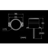 Beacon - Ledson - Optoguard Pod - 2.6" - 6.6cm - Amber - 12 Flash patterns - Amber - R65 - 12V-24V