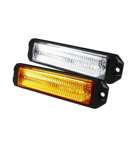Warning light - Ledson - Astro 6+ - 4.7" - 12cm - Clear - 21 Flash patterns - White/Amber - R65 - 12V-24V