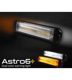 Blixtljus - Ledson - Astro 6+ - 4.7" - 12cm - Klar - 21 Blixtmönster - Vit/Bärnsten - R65 - 12V-24V -