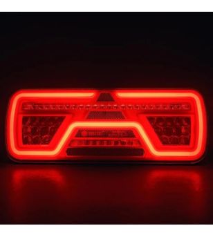 Rückleuchte - Tralert - VC-2000 B7SS - 7-pins AMP - 14.2" - 36cm - Rechts - Rück - Brems - Blink - Rückfahr - Nebel - Reflektor - 12V-24V - 
