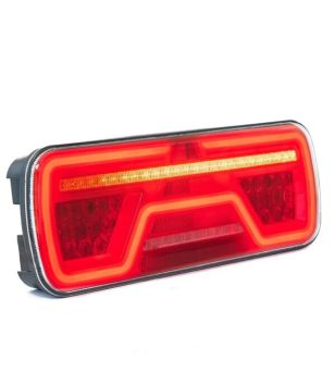 Achterlicht - Tralert - VC-2000 B7SS - 7-pins AMP - 14.2" - 36cm - Rechts - Achter - Rem - Richting - Achteruit - Mist - Reflect