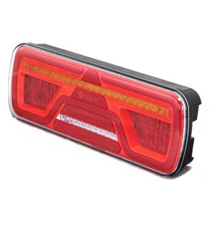 Bakljus - Tralert - VC-2000 B7SS - 7-pins AMP - 14.2" - 36cm - Vänster - Bak - Broms - Blink - Back - Dim - Reflektor - 12V-24V 