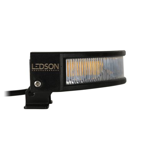 Warning light - Ledson - 6.7" - 17cm - Clear - 26 flash patterns - Amber - R65 - 12V-30V