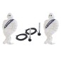 Michelin-Figur - Michelin - Original - Dual Color - 15.7" - 40cm - Weiß/Amber - 1 Blinkmuster - 24V - Set von 2 