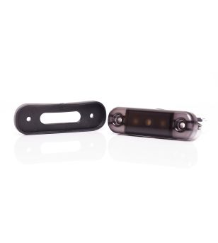 Marker Light - WAS - W275.1 1 - 3.3" - 8.4cm - smoke - White - 12V-24V