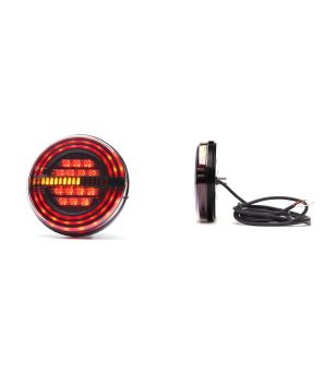 Bakljus - WAS - DD - Black - smoke - LED - Dynamiskt blinkljus - Bak - Broms - Blink - Back - Dim - 12V-24V