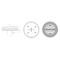 Bakljus - WAS - W191 DD - 5.6" - 14.2cm - Smoke - LED - Dynamiskt blinkljus - Bak - Broms - Blink - 12V-24V