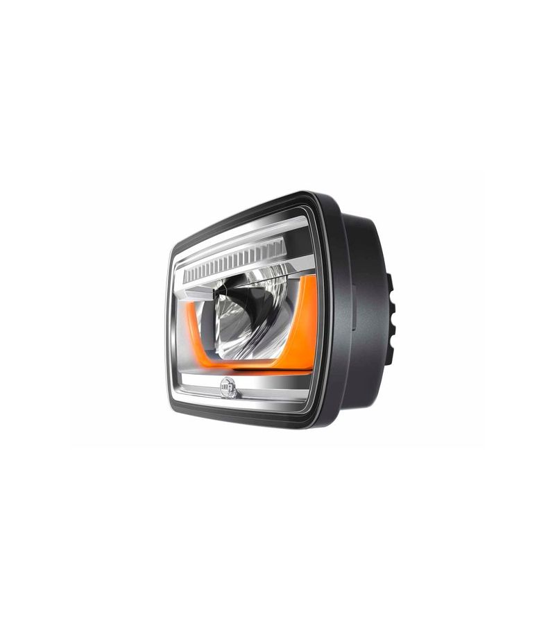 Fernscheinwerfer - Hella - Jumbo - Stehende Montage - 9.4" - 23.8cm - LED - Positionslicht Weiß/Amber - Driving Fernscheinwerfer - Hella - Jumbo - Stehende Montage - 9.4" - 23.8cm - LED - Positionslicht Weiß/Amber - Driving