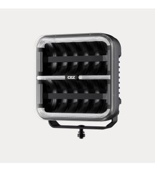 Driving light - OZZ - SQR 9 - 8.3" - 21cm - Smoke - Position light White/Amber - 2 flash patterns - Driving