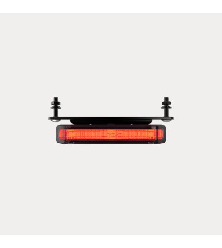 Warning light - OZZ - WL2 P 65 - 3.5" - 9cm - Clear - Position light Red - 1 flash pattern - Amber - R65 - 12V-30V