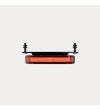 Warning light - OZZ - WL2 P 65 - 3.5" - 9cm - Clear - Position light Red - 1 flash pattern - Amber - R65 - 12V-30V