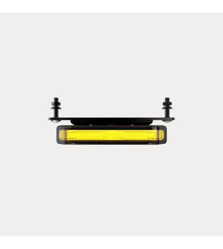 Warning light - OZZ - WL1 65 - 3.5" - 9cm - Clear - 1 flash pattern - Amber - R65 - 12V-30V