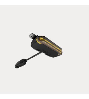 Warning light - OZZ - WL1 65 - 3.5" - 9cm - Clear - 1 flash pattern - Amber - R65 - 12V-30V