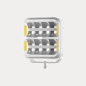 Driving light - OZZ - SQR 7 - 7" - 17.8cm - White - Smoke - Position light White/Amber - 2 flash patterns - Driving Driving light - OZZ - SQR 7 - 7" - 17.8cm - White - Smoke - Position light White/Amber - 2 flash patterns - Driving