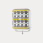 Driving light - OZZ - SQR 7 - 7" - 17.8cm - White - Smoke - Position light White/Amber - 2 flash patterns - Driving Driving light - OZZ - SQR 7 - 7" - 17.8cm - White - Smoke - Position light White/Amber - 2 flash patterns - Driving
