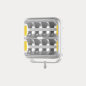Driving light - OZZ - SQR 7 - 7" - 17.8cm - White - Smoke - Position light White/Amber - 2 flash patterns - Driving Driving light - OZZ - SQR 7 - 7" - 17.8cm - White - Smoke - Position light White/Amber - 2 flash patterns - Driving