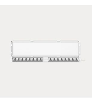 LED Light bar - OZZ - LP 1 - 21.1" - 53.5cm - White - License plate mounting - Driving