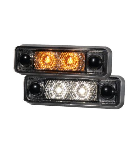 Marker Light - Ledson - Astral - 3.1" - 7.9cm - smoke - Amber - 12V-24V