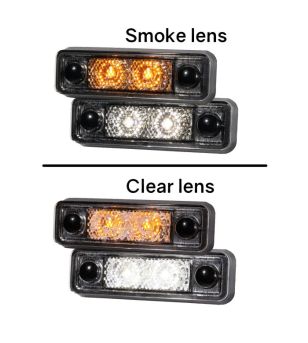 Markeringslicht - Ledson - Astral - 3.1" - 7.9cm - smoke - Amber - 12V-24V