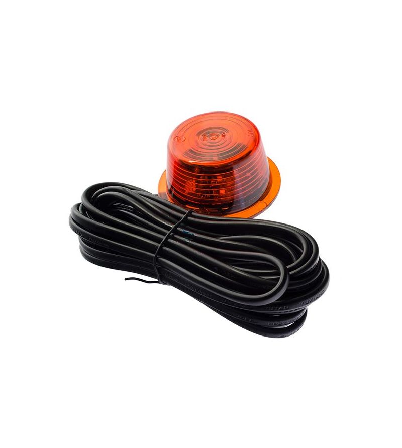 Markeringsljus - Gylle - Sidomarkering - För Gummiarmar - LED - Bärnsten - 24V - Markeringsljus - Gylle - Sidomarkering - För Gummiarmar - LED - Bärnsten - 24V -
