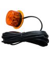 Markeringsljus - Gylle - Sidomarkering - För Gummiarmar - LED - Bärnsten - 24V -