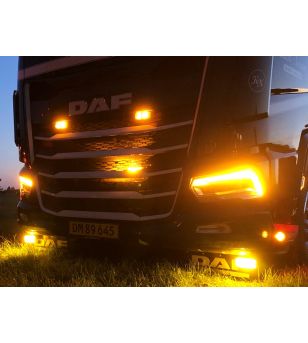 Dagsljus - Matronics - DRL - Bärnsten - 24V - Set - Scania - L/P/G/R/S-series - LED-strålkastare - 2016+