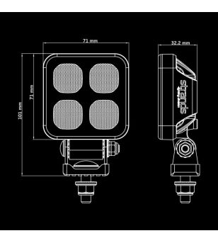 Work light - Strands - Unity Edge 20W - 3" - 7.6cm - Work / Scene